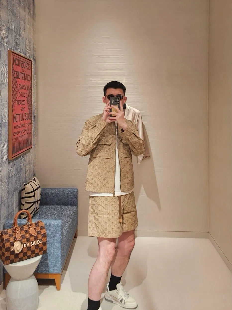 Louis Vuitton/Louis Vuitton old flower all-over jacquard tear-resistant shorts